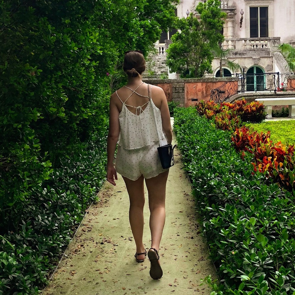 Polka dot romper